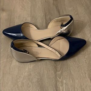 Nine West patent two-tone flats